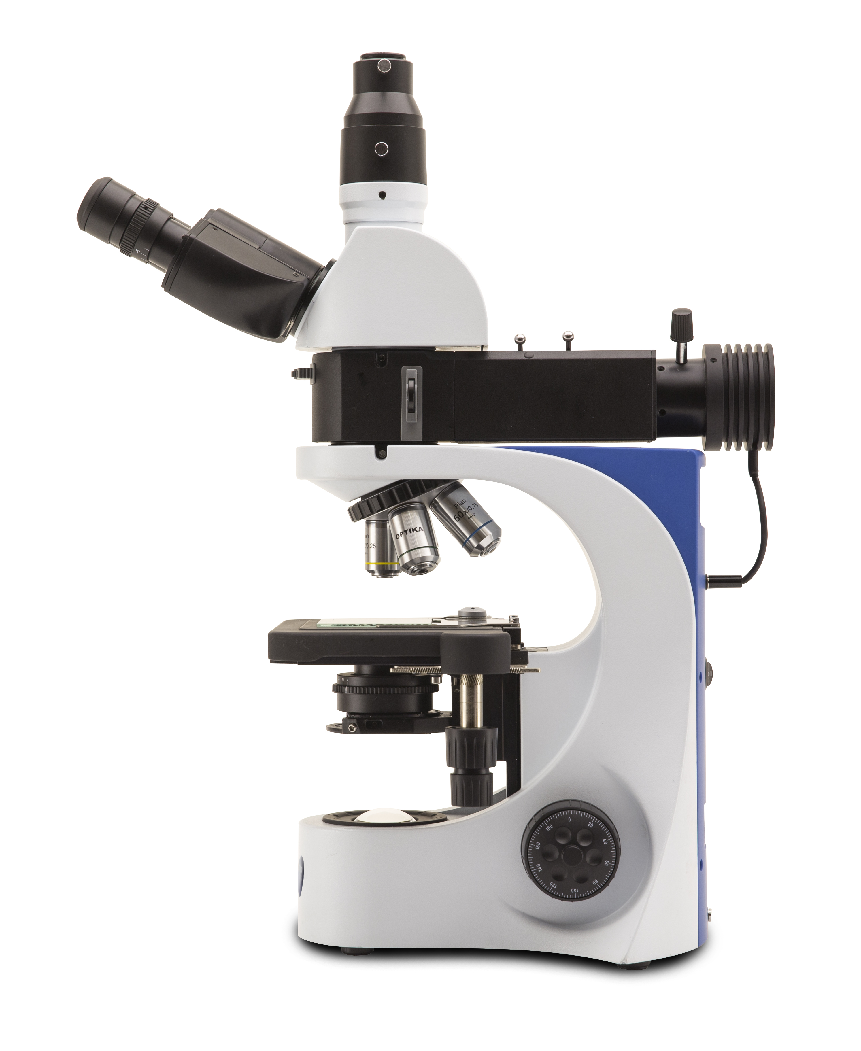 กล้องจุลทรรศน์แบบแสงตกกระทบสำหรับงานวัสดุและโลหะวิทยา (Metallurgical Upright Microscope) ยี่ห้อ OPTIKA รุ่น B-383MET
