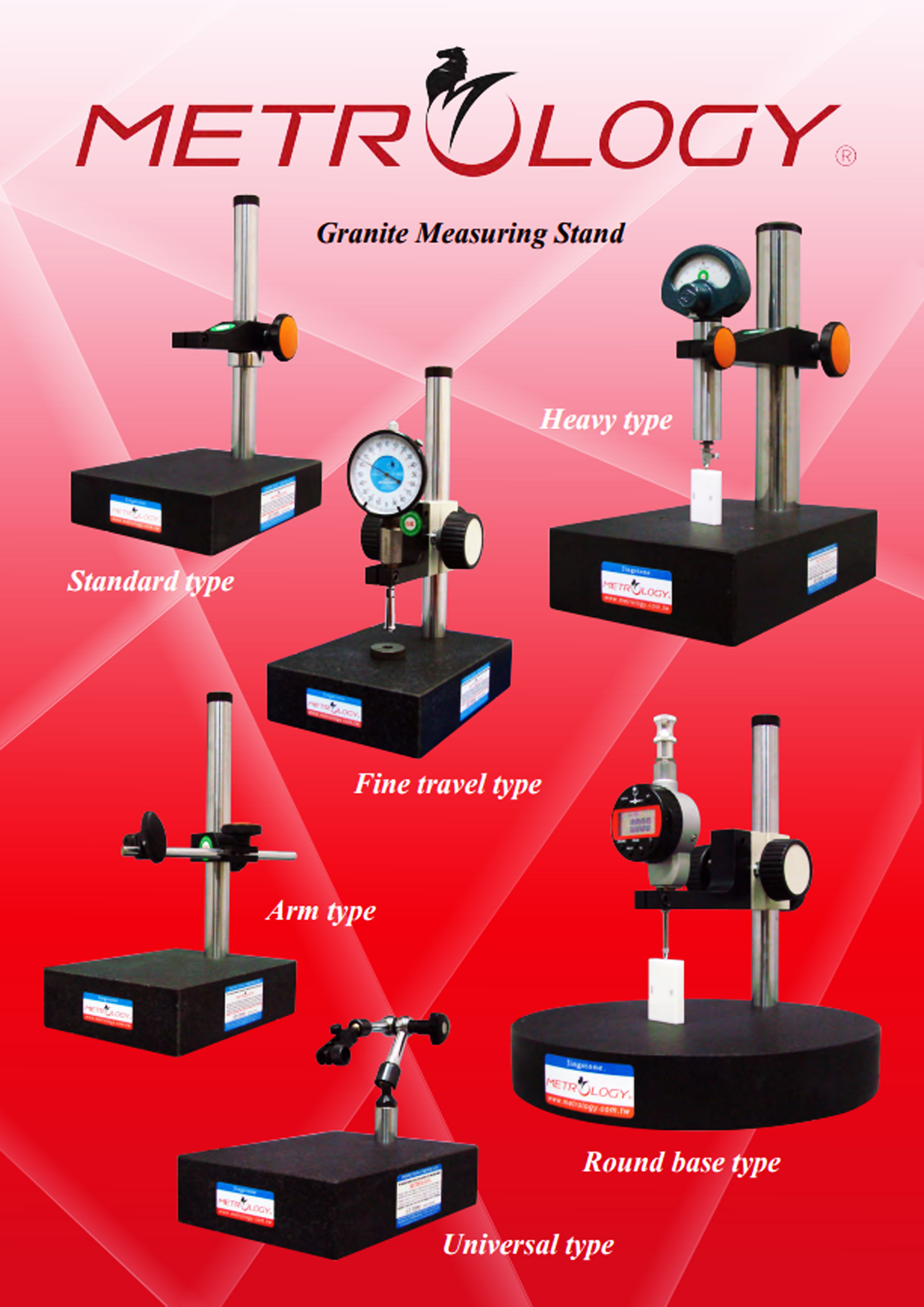 เกจหินแกรนิตและขาตั้งสำหรับทดสอบวัสดุ Granite Master Guage ยี่ห้อ Metrology