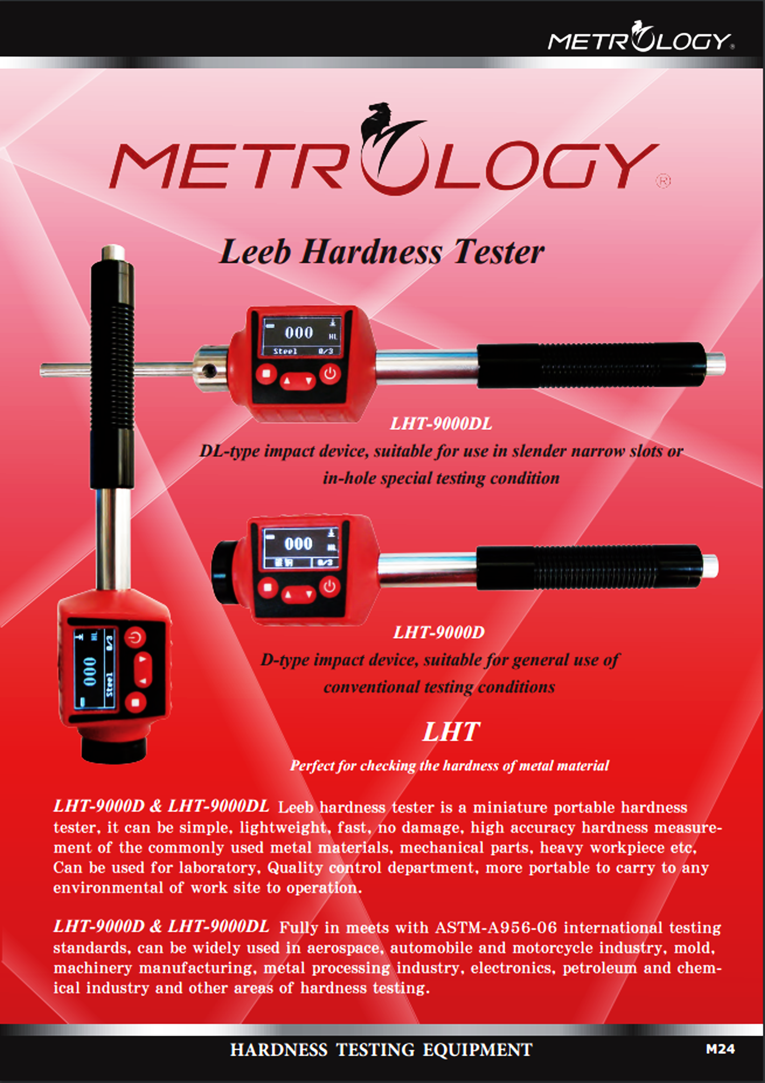 เครื่องทดสอบความแข็ง แบบแมนวลและอัตโนมัติ (Hardness Testing Equipment) ยี่ห้อ Metrology