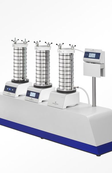 3D sieving machines for sieve analysis of bulk material, powder, agglomerates and emulsions รุ่นสำหรับ วัสดุแบบผง, จับตัวกันเป็นก้อน, และอิมัลชัน 3D sieving machines for sieve analysis of bulk material, powder, agglomerates and emulsions รุ่นสำหรับ วัสดุแบบผง, จับตัวกันเป็นก้อน, และอิมัลชัน