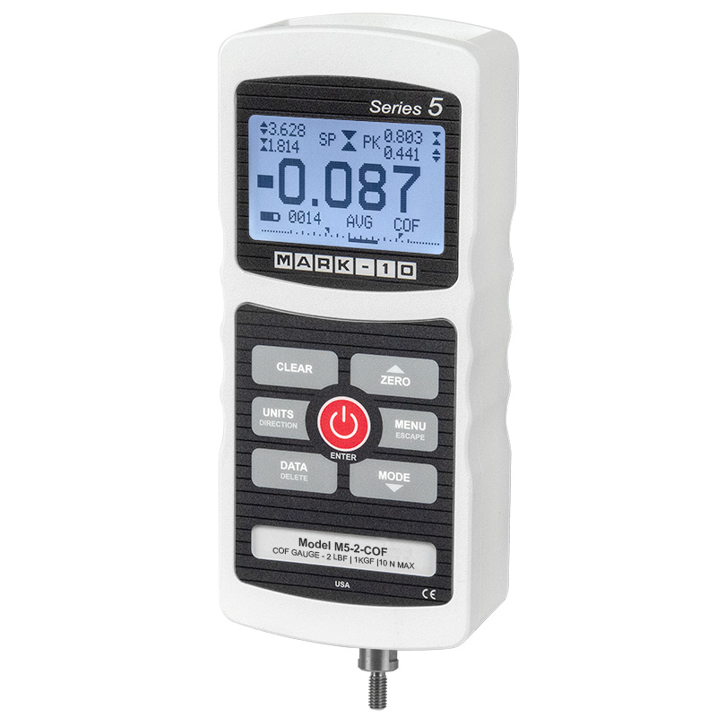 เครื่องวัดค่าสัมประสิทธิ์ความเสียดทาน เครื่องวัดแรงเสียดทาน (COF Gauges) ยี่ห้อ Mark-10 รุ่น M5-2-COF