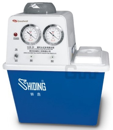 ปั๊มสูญญากาศ﻿ ระบบน้ำหมุนเวียน (Water Circulating Vacuum Pump) ยี่ห้อ Greatwall รุ่น SHB-III/IIIA/IIIS (SIT102)