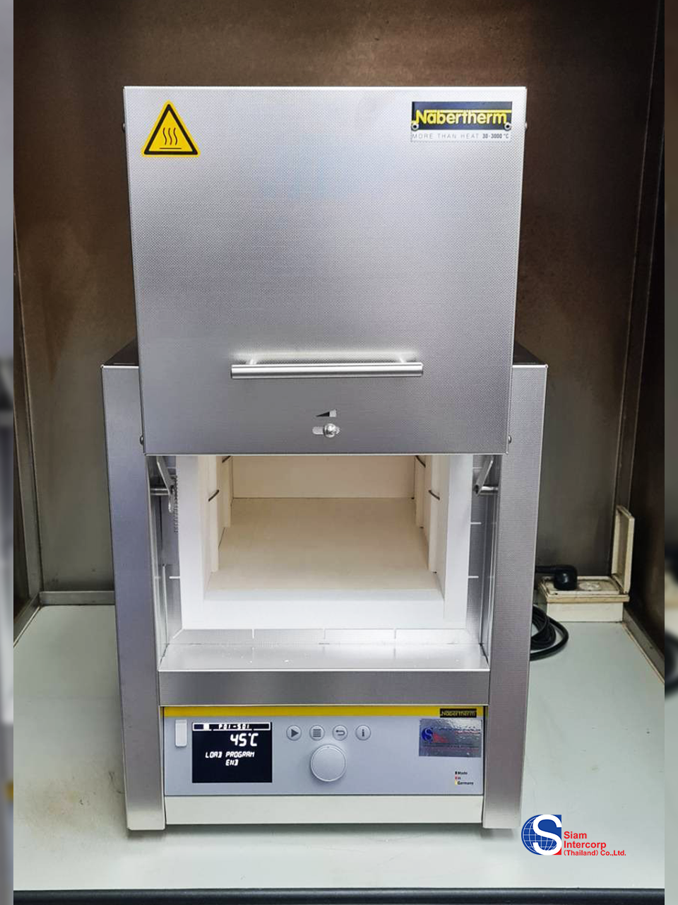 ติดตั้งเตาเผาอุณหภูมิสูงแบบฉนวนอิฐ (Muffle Furnace with Brick Insulation/Flap Door) ยี่ห้อ Nabertherm พื้นที่จังหวัด เพชรบุรี​ และ สมุทร​สงคราม (OW3)