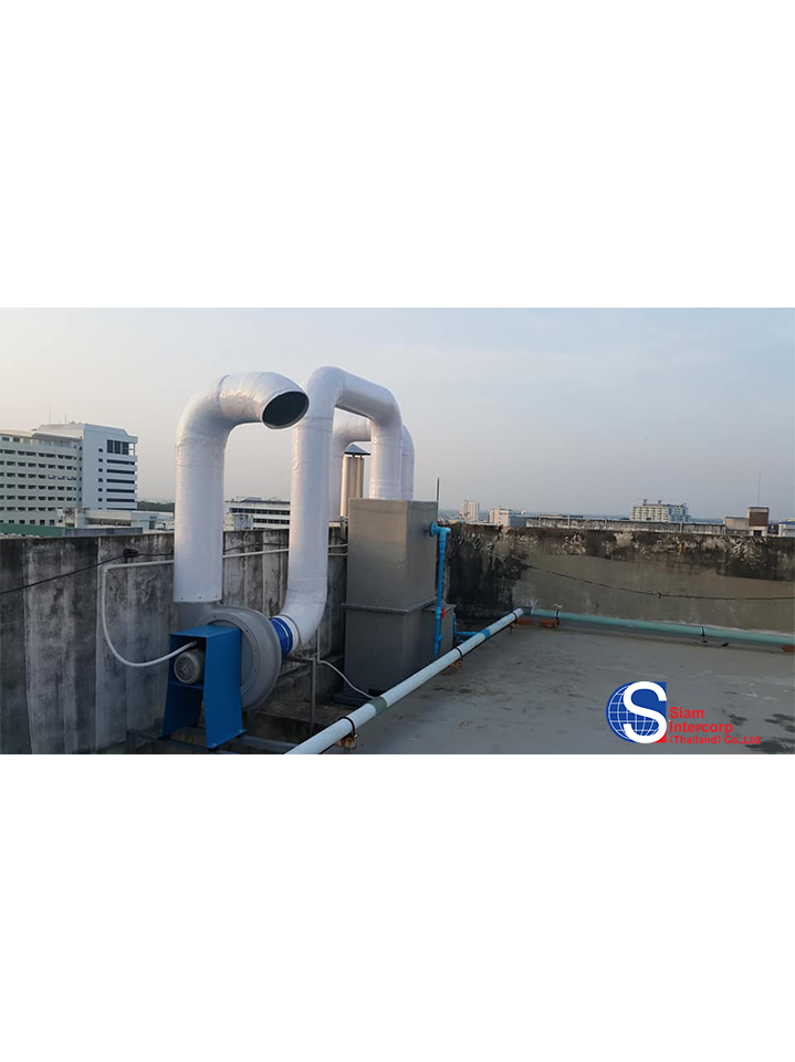 ชุดบำบัดไอสารเคมี ระบบ Wet Scrubber ชุดบำบัดไอสารเคมี ระบบ Wet Scrubber