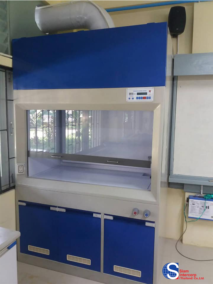 ตู้ดูดไอสารเคมีไฟเบอร์กลาส (FRP Fume Hood) และตู้ดูดไอสารเคมีเหล็กเคลือบอีพ๊อกซี่ Steel Fume Hood (Coat Epoxy)