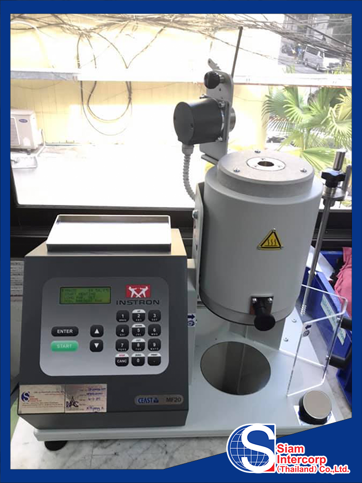 ติดตั้งเครื่องวัดอัตราการหลอมไหลของพลาสติก (Melt Flow Index Tester) ยี่ห้อ INSTRON รุ่น MF20 พื้นที่ กทมฯ. (OW45)