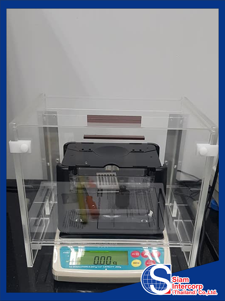 เครื่องวัดความหนาแน่น (Electronic Densimeter) และThree Point Bending Jig สำหรับทดสอบหาค่า Flexural Strengh พื้นที่จังหวัด ชลบุรี (OW31)