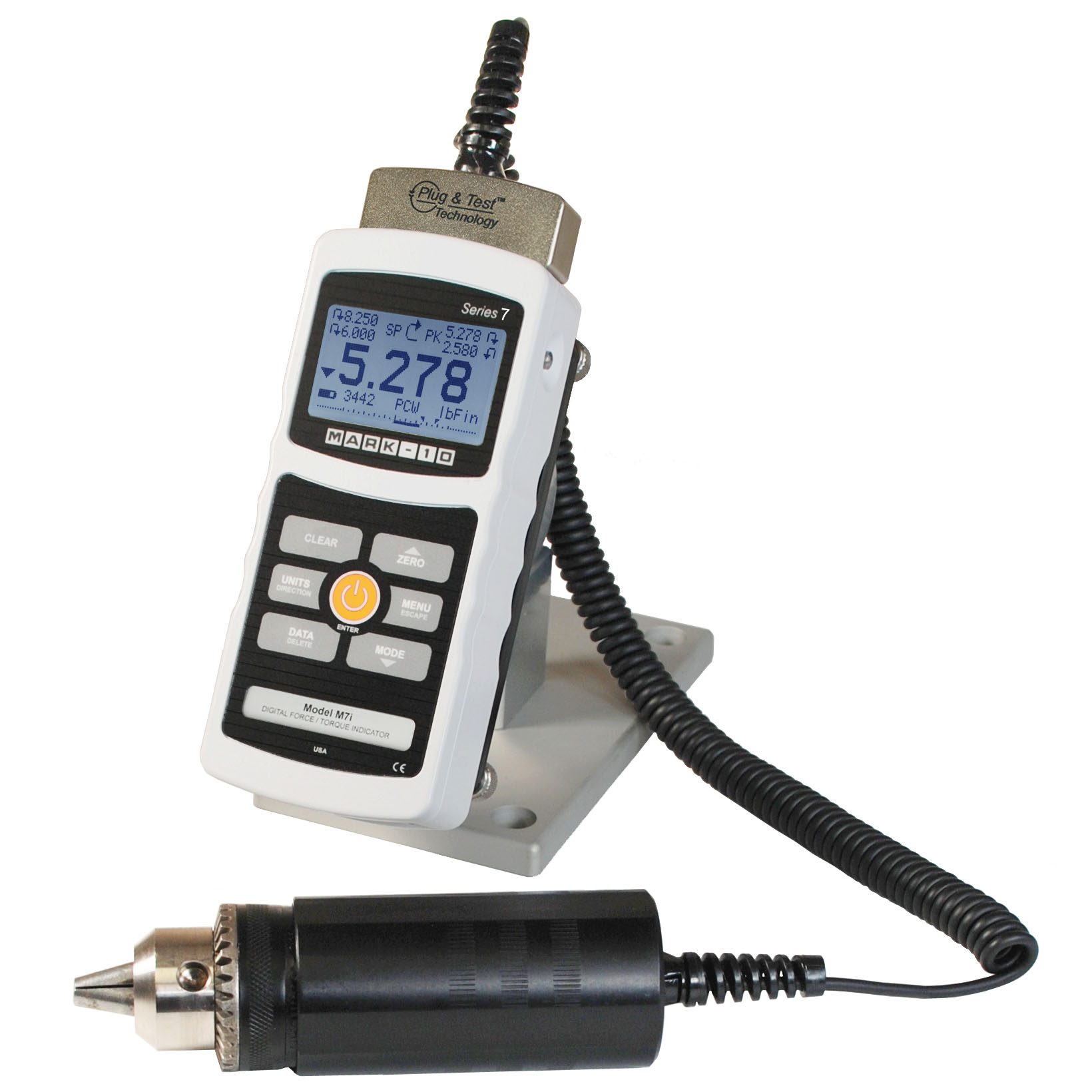 เครื่องวัดแรงบิด หรือ เครื่องทดสอบแรงบิด แบบพกพา (Torque Testers) ยี่ห้อ Mark-10 รุ่น Model M7i