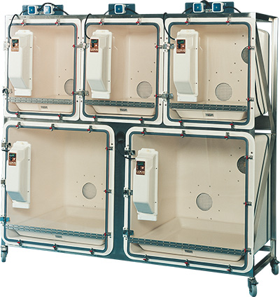 ห้องแยกเชื้อแบบนึ่งฆ่าเชื้อได้ Autoclavable Isolation Chambers  FIC Series  ยี่ห้อ Plas-Labs