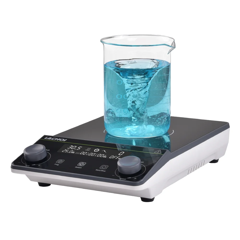 เครื่องกวนสารให้ความร้อนแบบดิจิตอล (LCD Hot Plate Heating Function Digital Display Magnetic Stirrer) ยี่ห้อ LACHOI รุ่น MSB (SIT542)