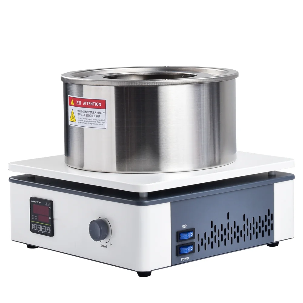 อ่างน้ำร้อนการผสมสารละลายและควบคุมอุณหภูมิ (Collector Type Magnetic Stirrer Water Bath) ยี่ห้อ LACHOI รุ่น LCH-OB (SIT545)