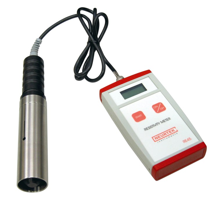 อุปกรณ์ที่ใช้สำหรับวัดค่าความต้านทานไฟฟ้า (Digital Resistivitimeter RE45) ยี่ห้อ NEURTEK (SIT615)