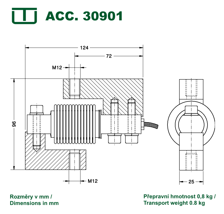 อุปกรณ์เสริมแรงดึง (Tension accessory for the load cell M300) ยี่ห้อ Utilcell (SIT469)