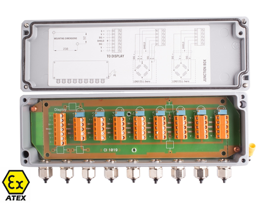 อุปกรณ์ที่ใช้สำหรับต่อเซลล์รับน้ำหนัก (Junction box ATEX) ยี่ห้อ Utilcell (SIT464)