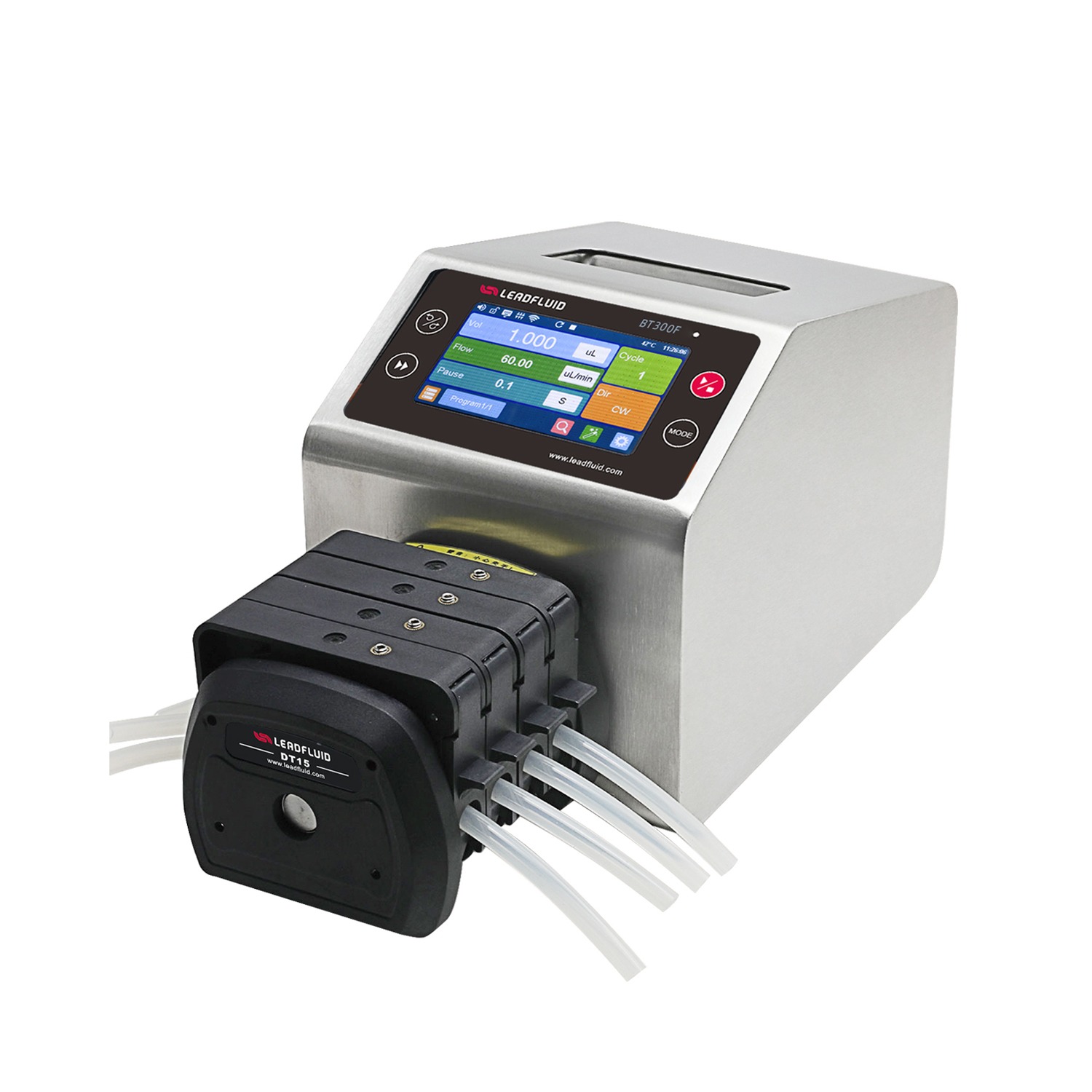 ปั้มดูดจ่ายสารเคมี Intelligent Dispensing Peristaltic Pump ยี่ห้อ Lead Fluid รุ่น BT300F ปั้มดูดจ่ายสารเคมี Intelligent Dispensing Peristaltic Pump ยี่ห้อ Lead Fluid รุ่น BT300F