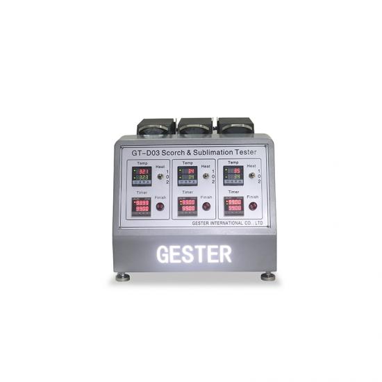 เครื่องวัดความคงทนของสีต่อการกดทับด้วยความร้อน (Scorch and Sublimation Tester ยี่ห้อ GESTER รุ่น GT-D03
