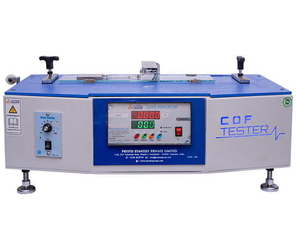เครื่องวัดค่าสัมประสิทธิ์แรงเสียดทาน (Co-efficient of Friction Tester Digital) ยี่ห้อ PRESTO รุ่น Model No. PCOF - S03