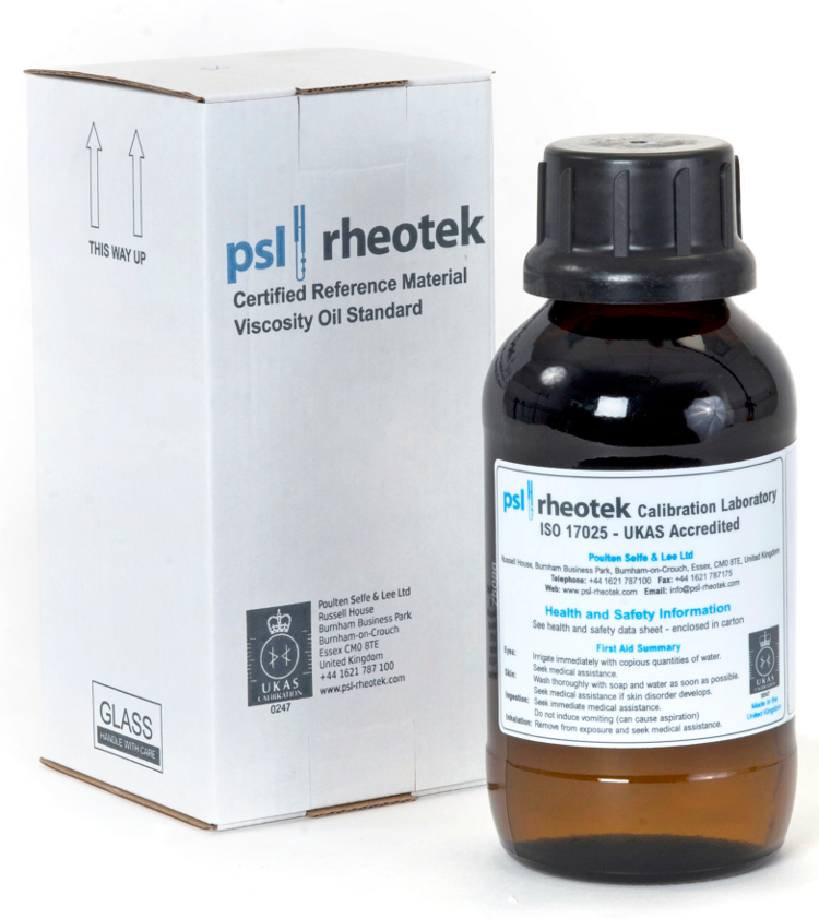 น้ำยามาตรฐานสอบเทียบความหนืด (JV-4 Viscosity Oil Standard 500mL) ยี่ห้อ PSL Rheotek