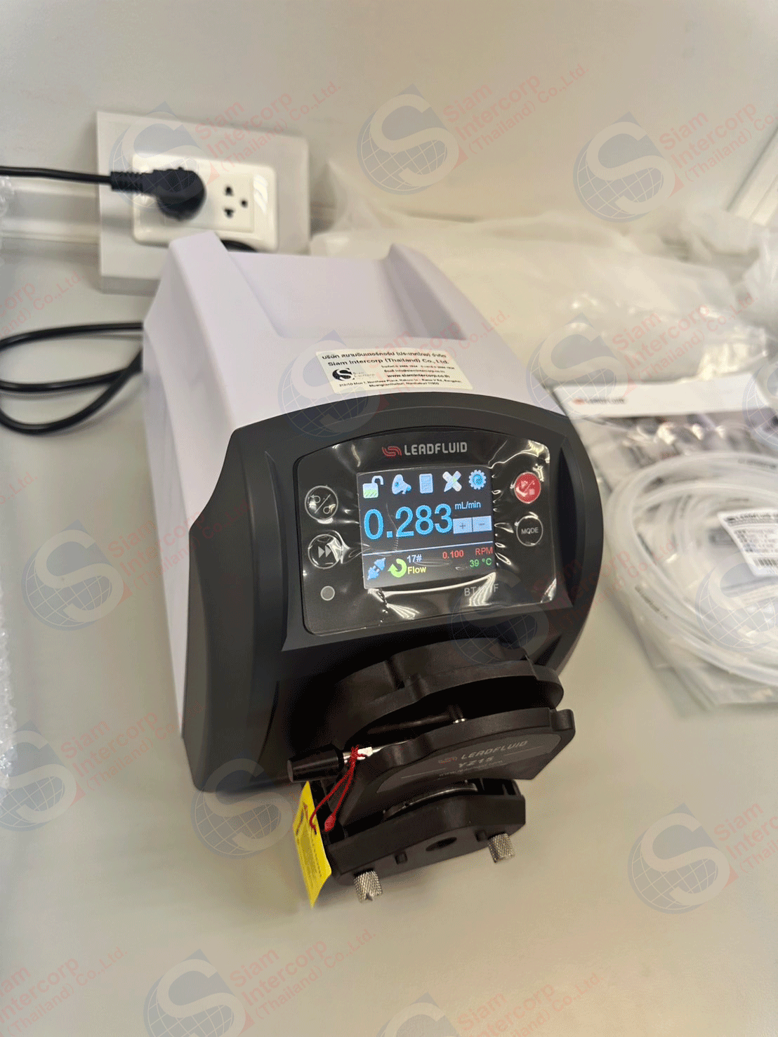 ติดตั้งปั้มดูดจ่ายสารเคมี (Intelligent Dispensing Peristaltic Pump) ยี่ห้อ Lead Fluid รุ่น BT101F (OW96) ติดตั้งปั้มดูดจ่ายสารเคมี (Intelligent Dispensing Peristaltic Pump) ยี่ห้อ Lead Fluid รุ่น BT101F (OW96)