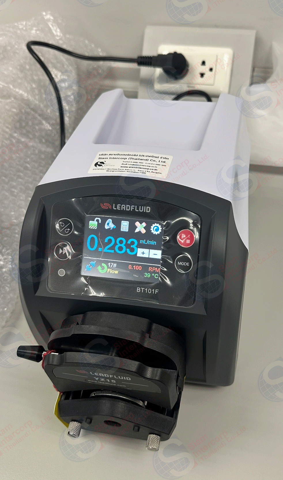 ติดตั้งปั้มดูดจ่ายสารเคมี (Intelligent Dispensing Peristaltic Pump) ยี่ห้อ Lead Fluid รุ่น BT101F (OW96) ติดตั้งปั้มดูดจ่ายสารเคมี (Intelligent Dispensing Peristaltic Pump) ยี่ห้อ Lead Fluid รุ่น BT101F (OW96)