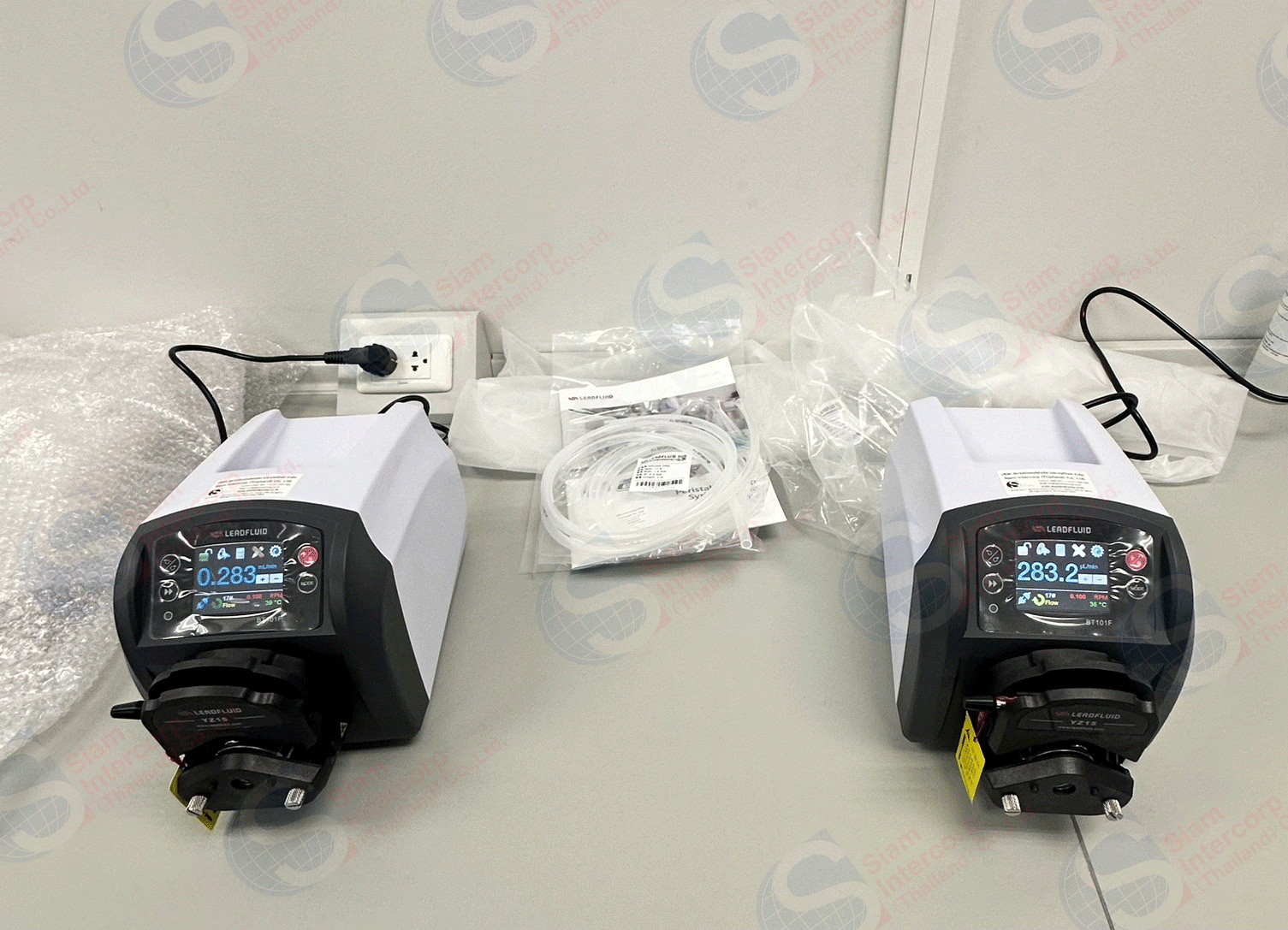 ติดตั้งปั้มดูดจ่ายสารเคมี (Intelligent Dispensing Peristaltic Pump) ยี่ห้อ Lead Fluid รุ่น BT101F (OW96) ติดตั้งปั้มดูดจ่ายสารเคมี (Intelligent Dispensing Peristaltic Pump) ยี่ห้อ Lead Fluid รุ่น BT101F (OW96)