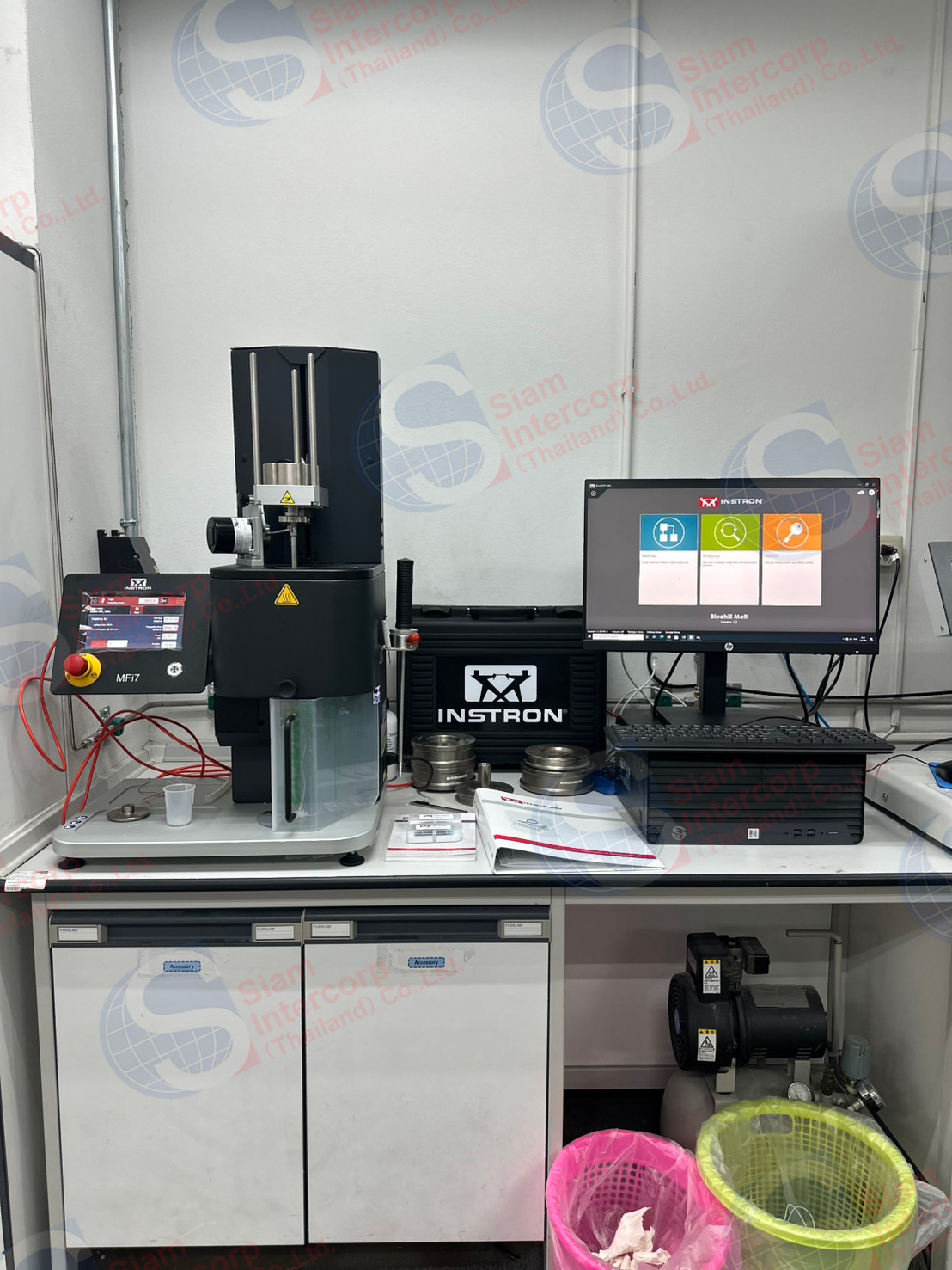 ติดตั้งเครื่องวัดอัตราการหลอมไหลของพลาสติก (Melt Flow Index Tester) ยี่ห้อ INSTRON รุ่น MFi7 (OW97) ติดตั้งเครื่องวัดอัตราการหลอมไหลของพลาสติก (Melt Flow Index Tester) ยี่ห้อ INSTRON รุ่น MFi7 (OW97)