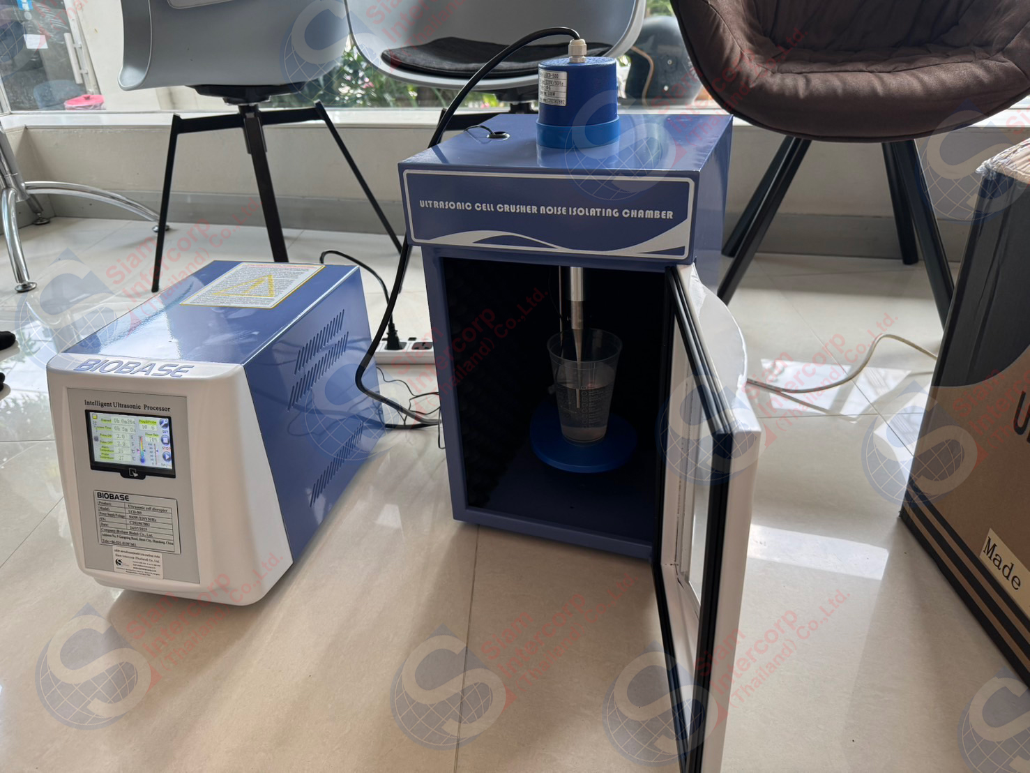 ติดตั้งเครื่องสลายเซลล์ด้วยคลื่นอัลตราโซนิก (Ultrasonic Cell Disrupter) ยี่ห้อ biobase รุ่น UCD500 (OW108) ติดตั้งเครื่องสลายเซลล์ด้วยคลื่นอัลตราโซนิก (Ultrasonic Cell Disrupter) ยี่ห้อ biobase รุ่น UCD500 (OW108)
