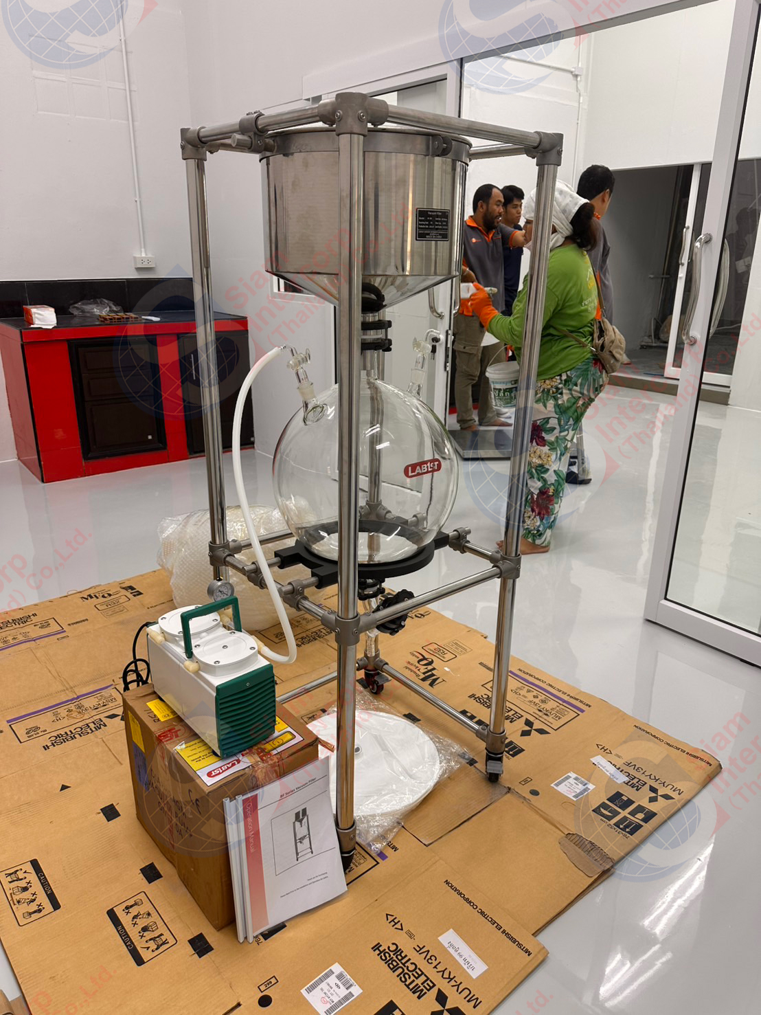 ติดตั้งเครื่องกรอง buchner สุญญากาศ (30L Stainless Steel Buchner) ยี่ห้อ LAB1ST รุ่น BF-30S (OW109)