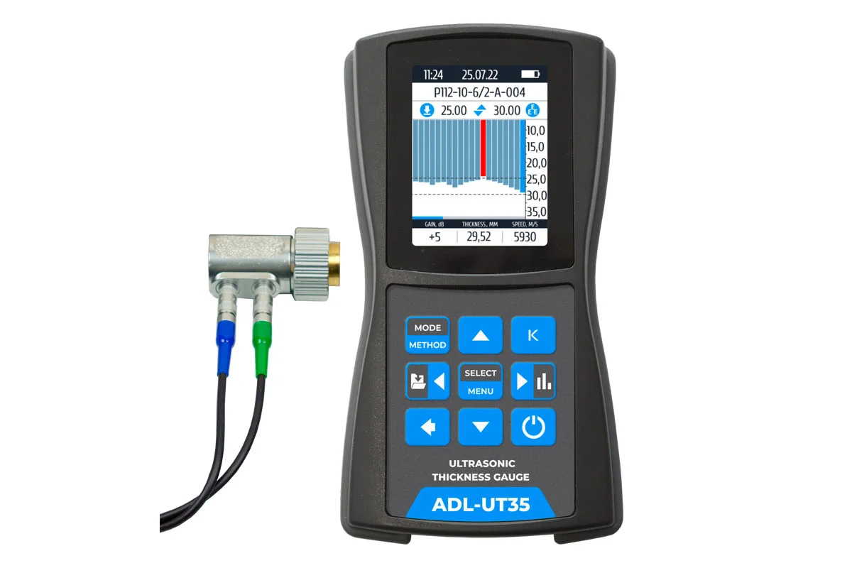 เครื่องตรวจสอบความหนาวัสดุ (Ultrasonic thickness gauge) ยี่ห้อ Adelix รุ่น ADL-UT-35 (SIT875)