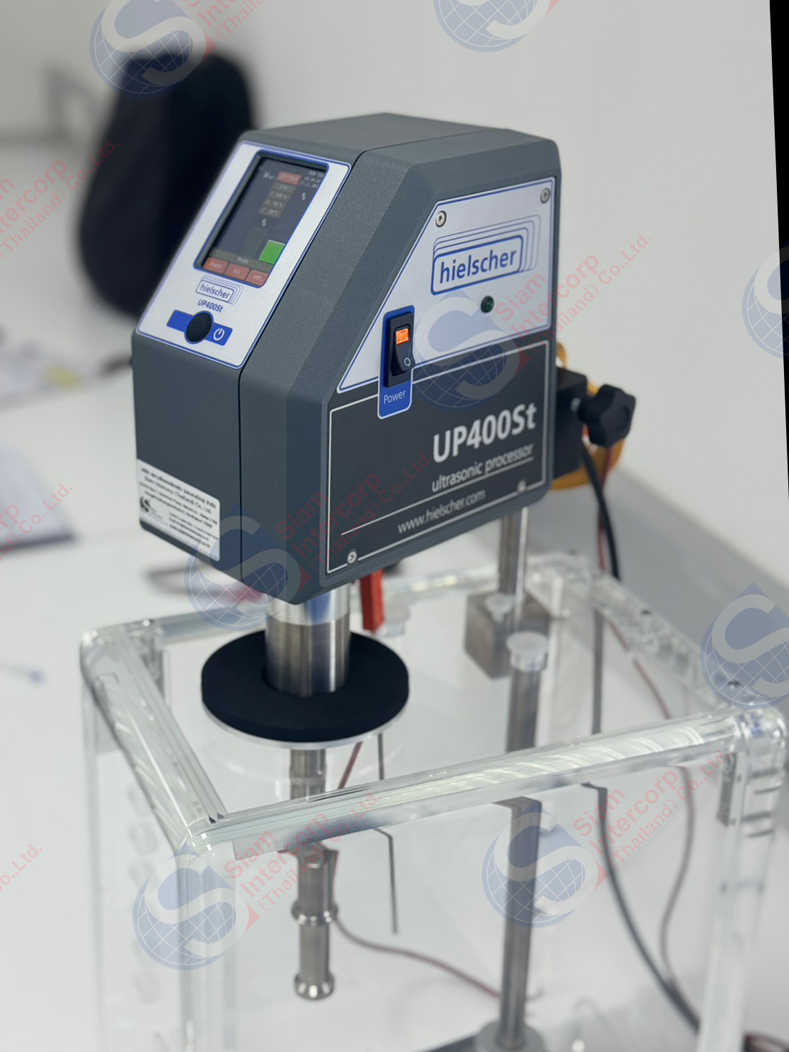 เครื่องกำเนิดอัลตราโซนิกความถี่สูงสำหรับของเหลว ( Powerful Ultrasonicator ) ยี่ห้อ Hielscher รุ่น UP400St (OW122)