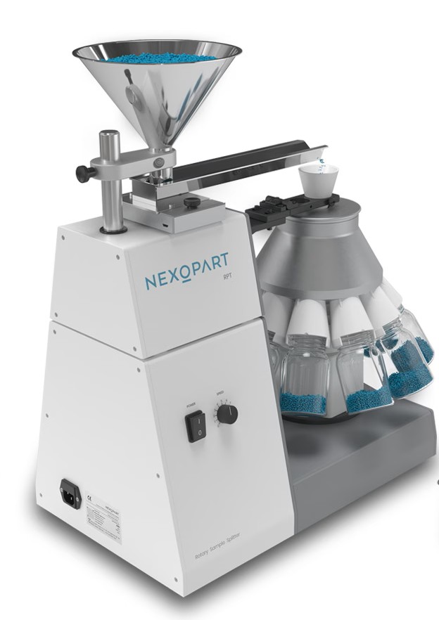 เครื่องแบ่งตัวอย่างอัตโนมัติ ( Rotary Sample Splitter RPT 1:10 ) ยี่ห้อ Nexopart